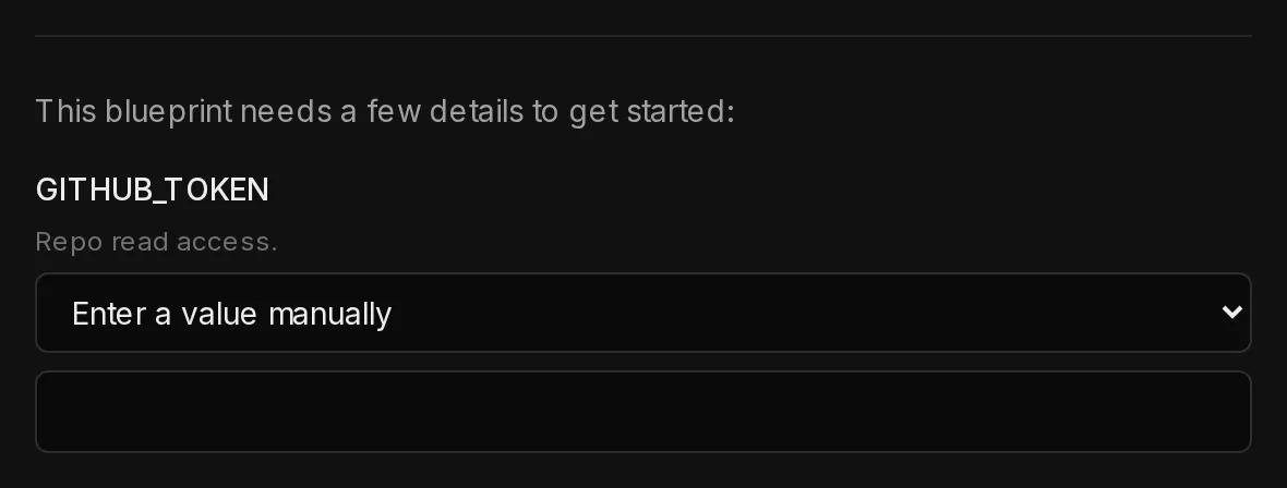 Create an agent for the release-notes template, asking for a GITHUB_TOKEN key with a menu to use a saved vault key instead of typing it.